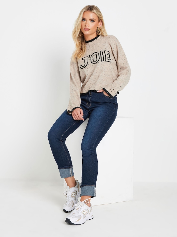 PixieGirl Petite Blue blue turn up cigarette jean - Image 1 of 5