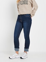 PixieGirl Petite Blue blue turn up cigarette jean - Image 2 of 5