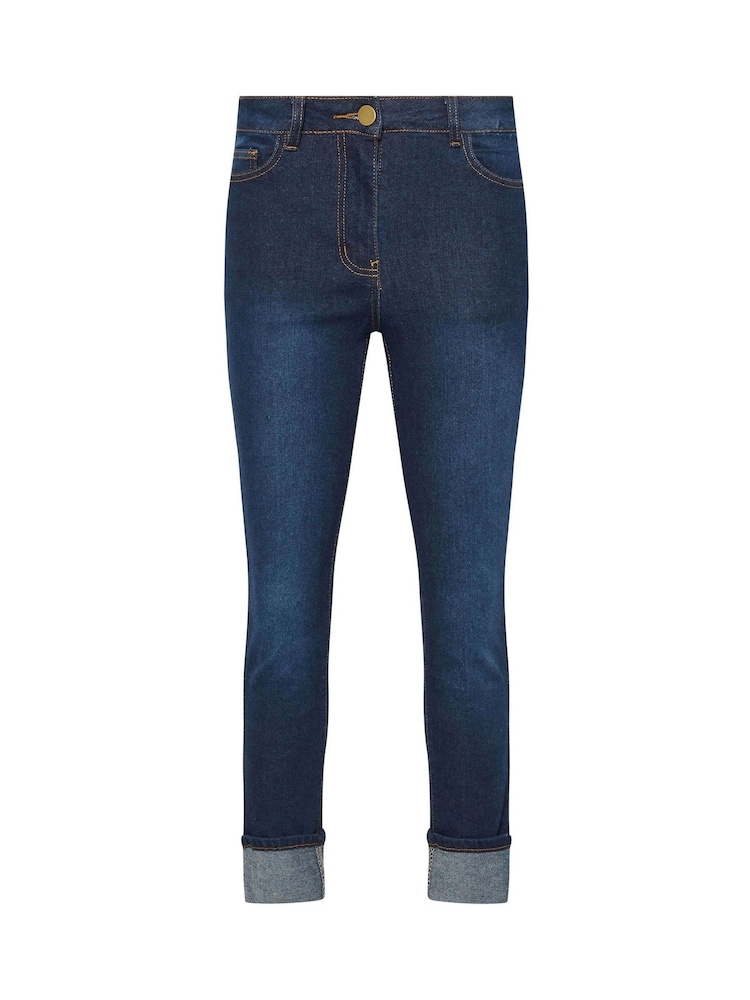 PixieGirl Petite Blue blue turn up cigarette jean - Image 5 of 5