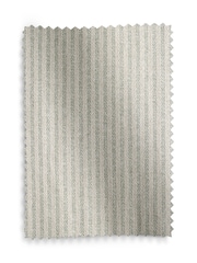 Blue Brushed Stripe Lined Eyelet Curtains - Image 5 of 5