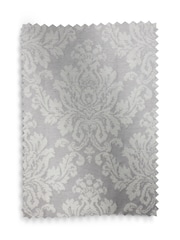 Grey Collection Luxe Damask Jacquard Eyelet Lined Curtains - Image 5 of 5