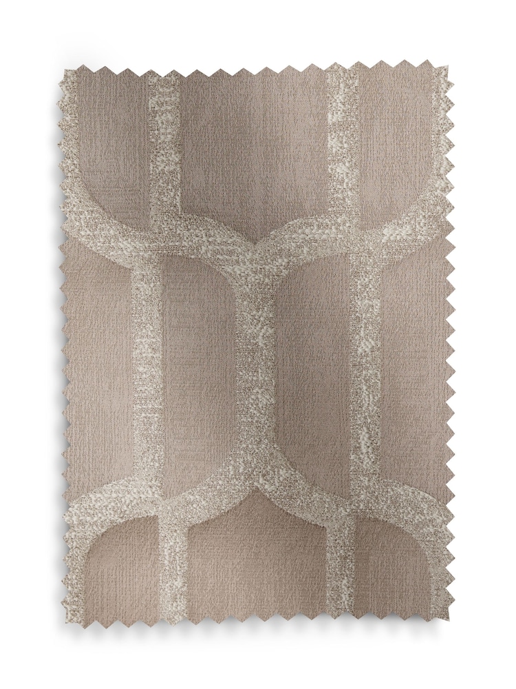 Collection Luxe Evie Geometric Jacquard Eyelet Lined Curtains - Imagem 5 de 5