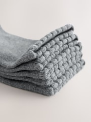 Grey 5 Pack Cotton Rich School Ankle Socks - Image 3 of 3
