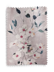 Floral Linen Blend Eyelet Curtains - Imagem 5 de 5