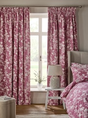 Berry Floral Print Pencil Pleat Curtains - Imagen 3 de 7