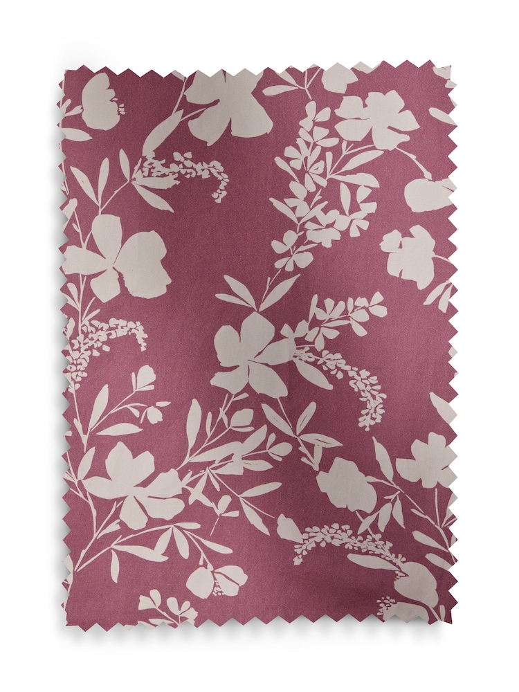 Berry Floral Print Pencil Pleat Curtains - Imagen 7 de 7