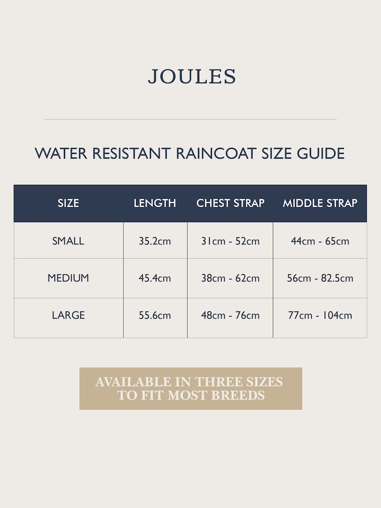 Joules Gold Water-Resistant Dog Jacket - Image 10 of 10 Joules Gold Water-Resistant Dog Jacket - Image 10 of 10
