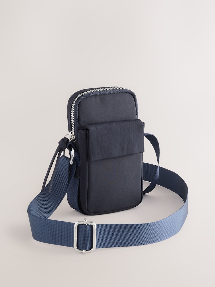 Navy Nylon Phone Bag - Image 1 of 5