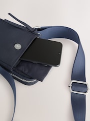 Navy Nylon Phone Bag - Image 4 of 5