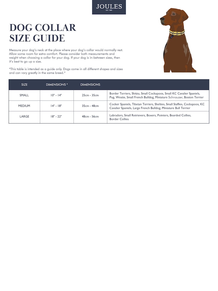 Joules Navy Blue Leather Dog Collar - Image 5 of 5 Joules Navy Blue Leather Dog Collar - Image 5 of 5