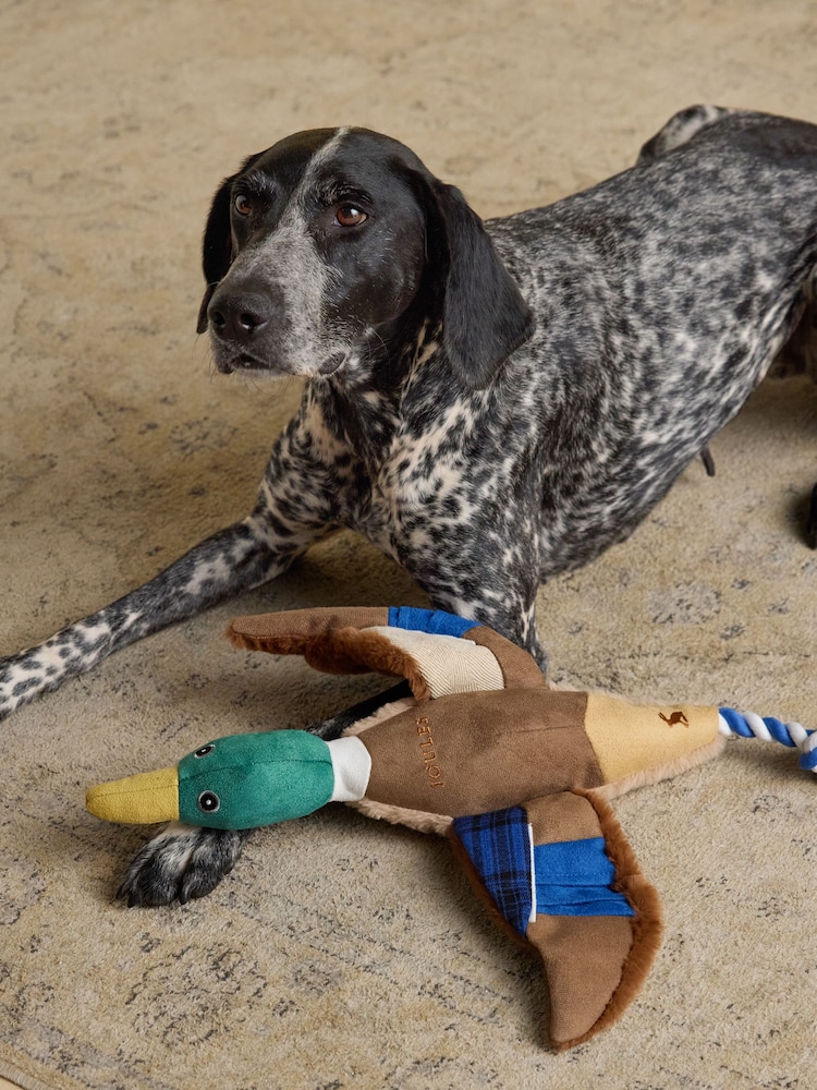 Joules Blue Plush Duck Dog Toy - Image 2 of 7