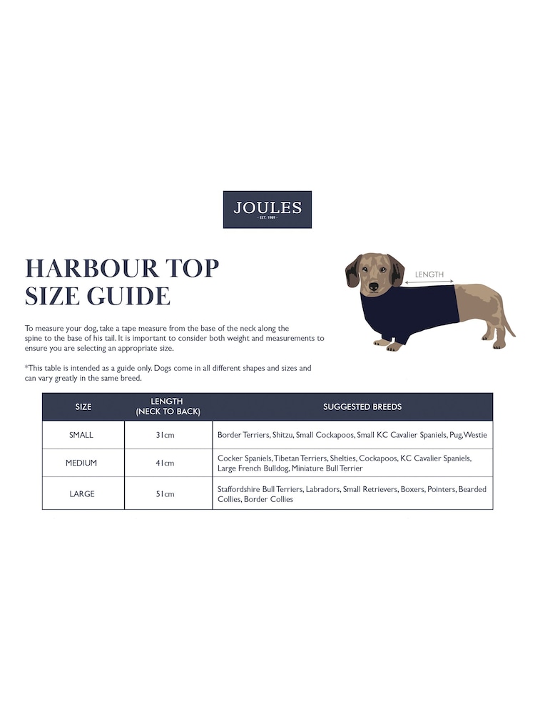 Joules Navy Blue & White Striped Harbour Dog Top - Image 5 of 5