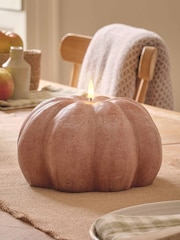 Lights4fun Large Autumn Pumpkin Truglow Candle With Infrared Remote Control - Image 1 of 3