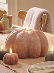 Lights4fun Large Autumn Pumpkin Truglow Candle With Infrared Remote Control - Image 2 of 3