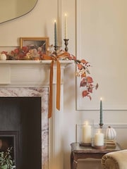 Lights4fun Set of 4 Autumnal Taper Candles With Infrared Remote Control - Image 6 of 6
