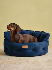 Joules Navy Dog Bed - Image 5 of 11