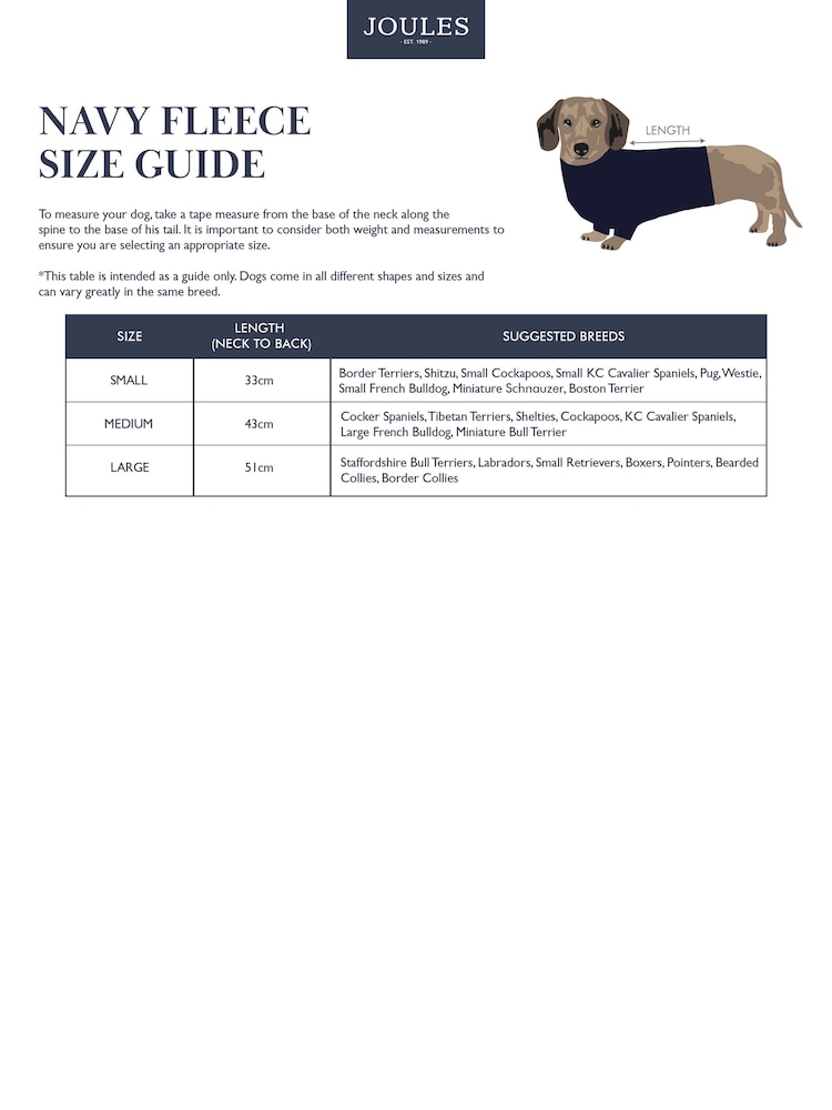 Joules Navy Blue Dog Fleece - Image 2 of 6 Joules Navy Blue Dog Fleece - Image 2 of 6