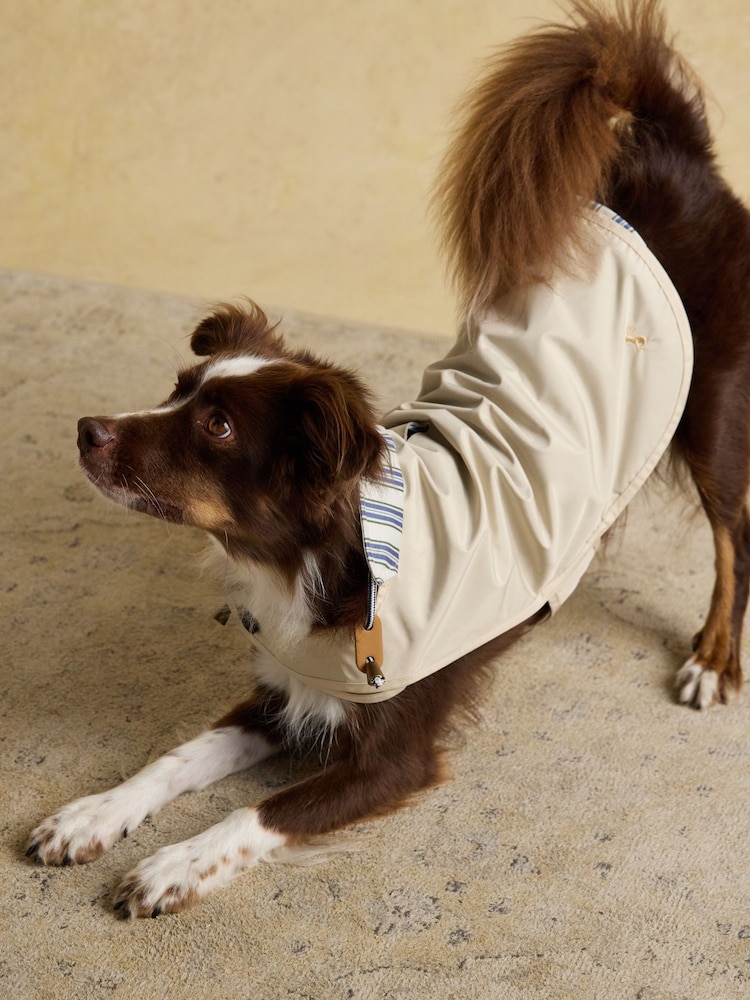 Joules Beige Water-Resistant Dog Jacket - Image 2 of 10