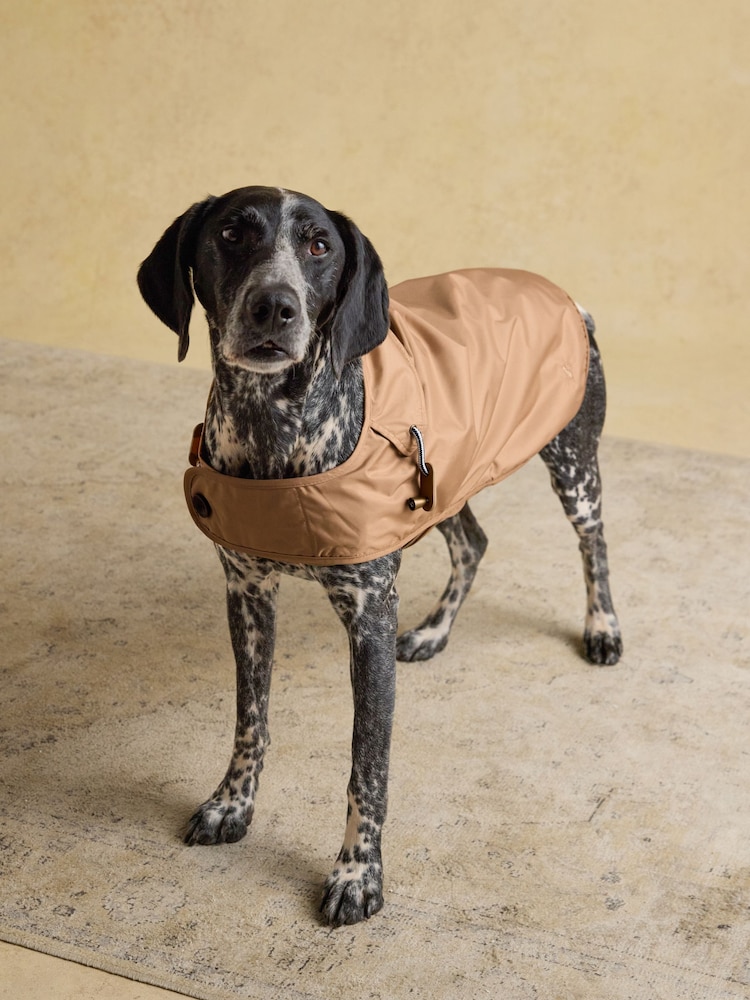Joules Burra Brown Water-Resistant Dog Jacket - Image 1 of 10 Joules Burra Brown Water-Resistant Dog Jacket - Image 1 of 10