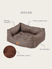 Joules Henson Check Brown Pet Bed - Image 16 of 16