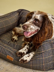 Joules Henson Check Brown Pet Bed - Image 7 of 16