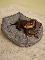 Joules Henson Check Brown Pet Bed - Image 8 of 16