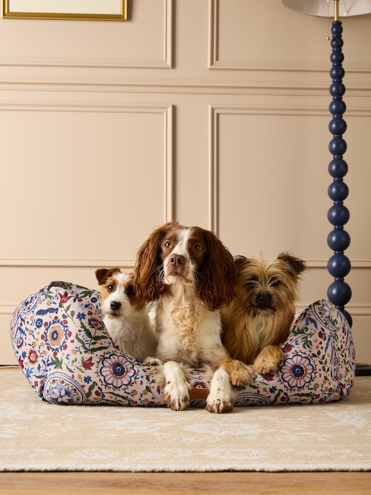 Joules Festival Floral Pet Box Bed - Image 1 of 13
