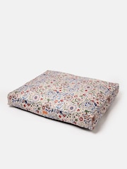 Joules Cream & Blue Floral Pet Mattress Bed - Image 10 of 11