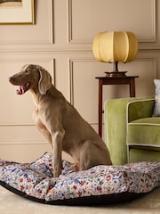 Joules Cream & Blue Floral Pet Mattress Bed - Image 2 of 11