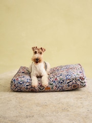 Joules Cream & Blue Floral Pet Mattress Bed - Image 4 of 11