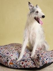 Joules Cream & Blue Floral Pet Mattress Bed - Image 5 of 11