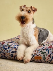 Joules Cream & Blue Floral Pet Mattress Bed - Image 6 of 11