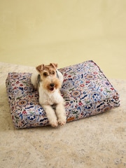 Joules Cream & Blue Floral Pet Mattress Bed - Image 7 of 11