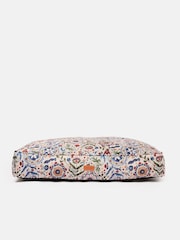 Joules Cream & Blue Floral Pet Mattress Bed - Image 9 of 11