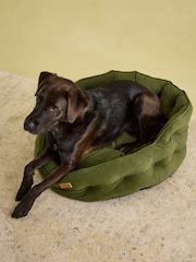 Joules Khaki Chesterfield Pet Bed - Image 8 of 12