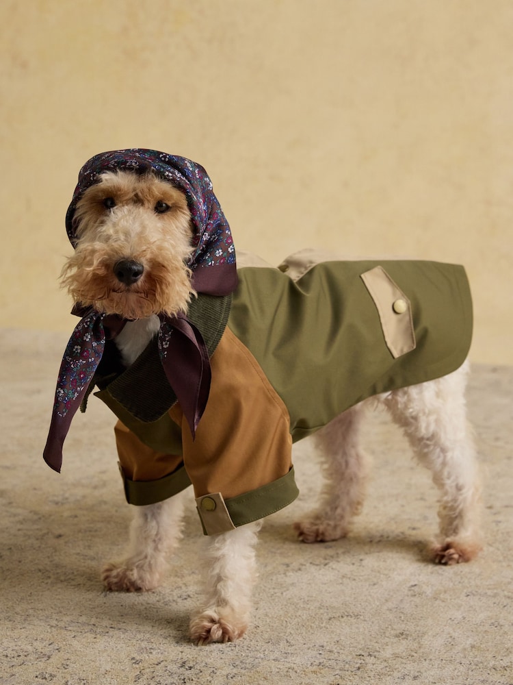 Joules Brown & Khaki Dog Coat - Image 1 of 8 Joules Brown & Khaki Dog Coat - Image 1 of 8