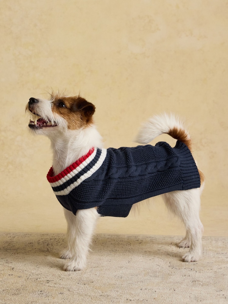 Joules Navy Blue Dog Knit Jumper - Image 2 of 7 Joules Navy Blue Dog Knit Jumper - Image 2 of 7