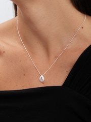 Simply Silver Silver Tone 925 Cubic Zirconia Pave Gift Boxed Pear Set - Image 4 of 4