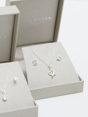 Simply Silver Silver Tone 925 Polished Gift Boxed Open Heart Set - Image 3 of 6