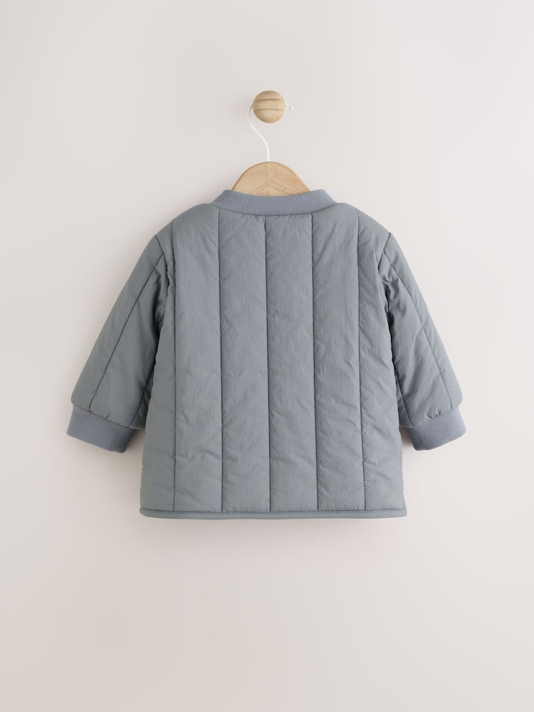 Charcoal Grey Baby Bomber Jacket - Image 2 of 6