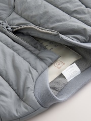 Charcoal Grey Baby Bomber Jacket - Image 4 of 6