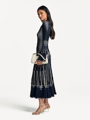 Simkhai Blue Aris Rib Long Sleeve Top - Image 2 of 4