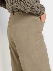 Long Tall Sally Natural Premium Satin Co-ord Wide Leg Trousers - Image 4 of 5