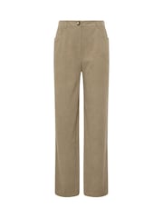 Long Tall Sally Natural Premium Satin Co-ord Wide Leg Trousers - Image 5 of 5