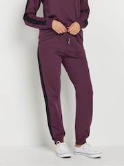 Long Tall Sally Red Block Cuffed Joggers - Image 2 of 6