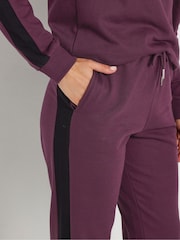 Long Tall Sally Red Block Cuffed Joggers - Image 4 of 6