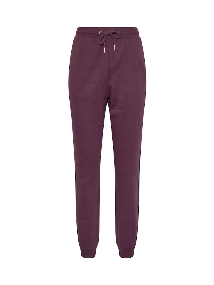 Long Tall Sally Red Block Cuffed Joggers - Image 6 of 6