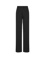 Long Tall Sally Black Premium Ponte Wide Leg Trousers - Image 5 of 5
