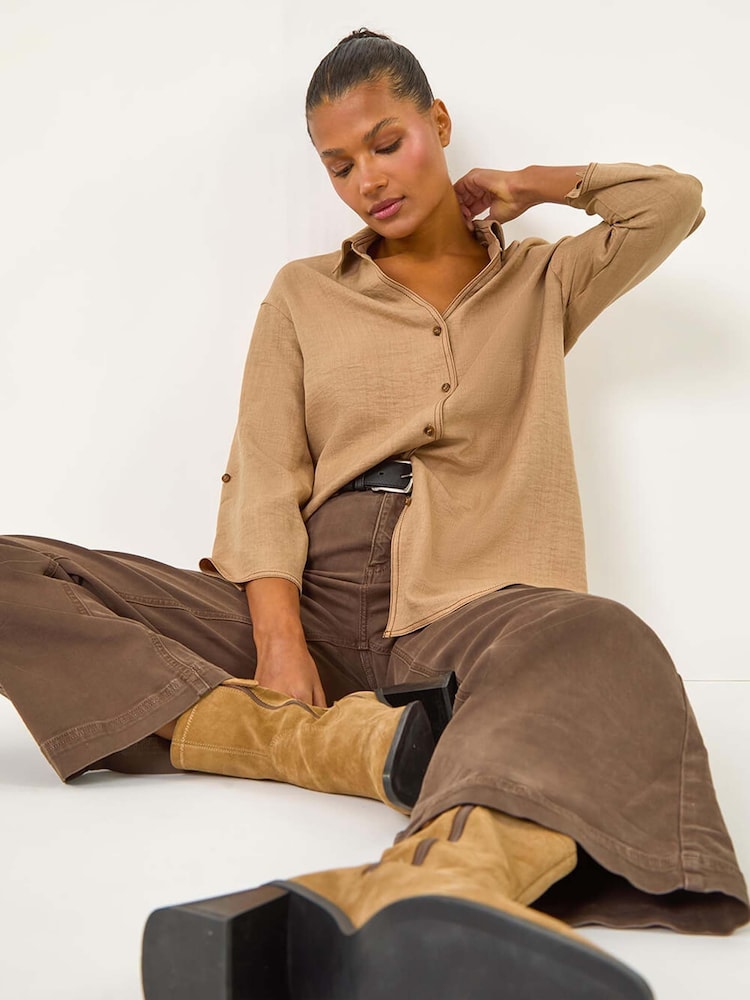 Roman Skjorter med hengende skulder og knappedetaljer - Bilde 1 av 5