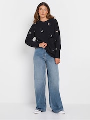 Long Tall Sally Light Blue Wide Puddle Jeans - Image 2 of 5